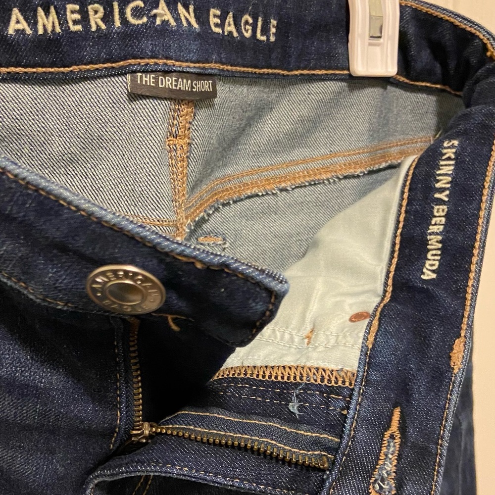 American Eagle Outfitters Dark Blue Jean Shorts - Picture 4 of 5